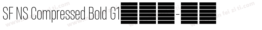 SF NS Compressed Bold G1字体包字体转换